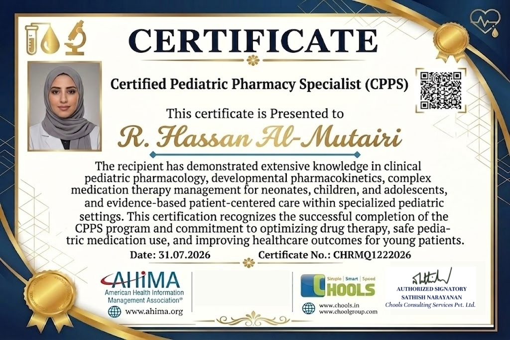 Healthcare and Pharma Program Certificate